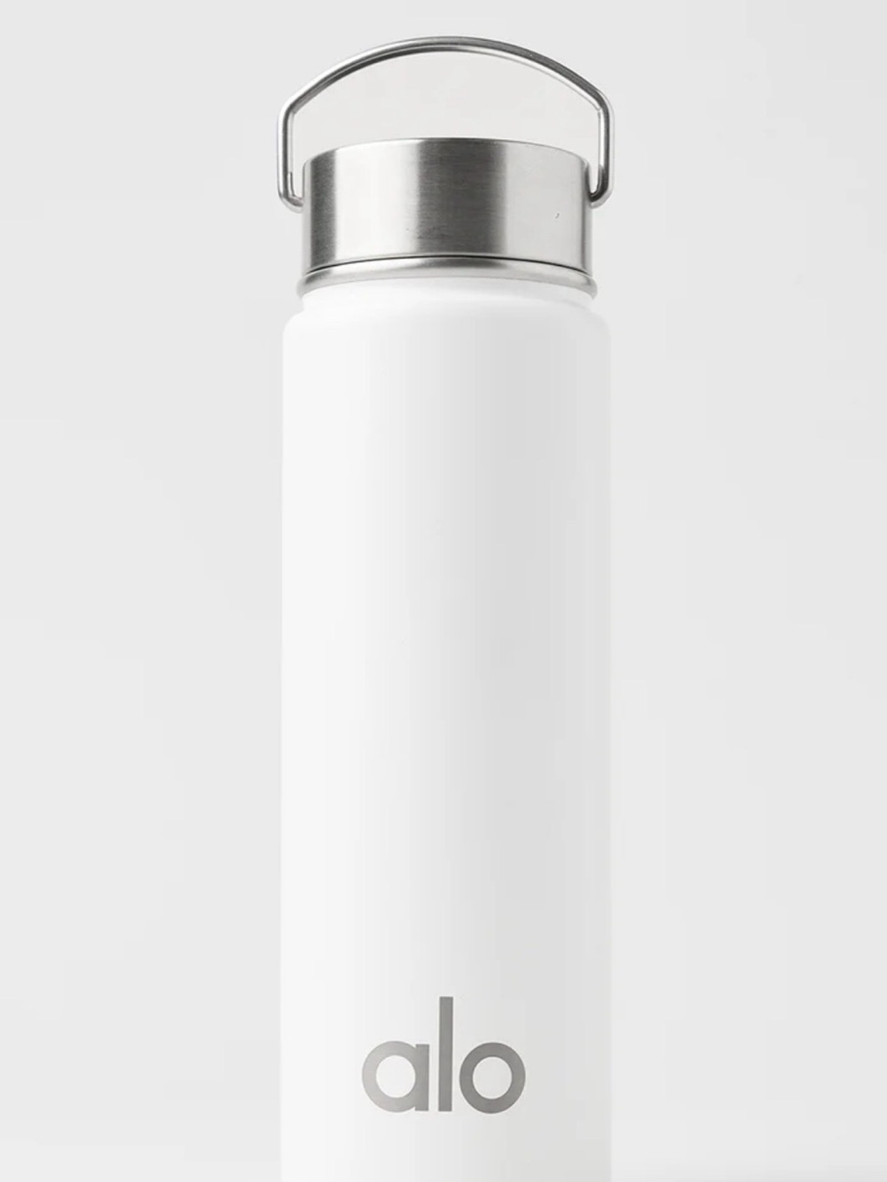 ALO Yoga White Stainless Steel Water Bottle